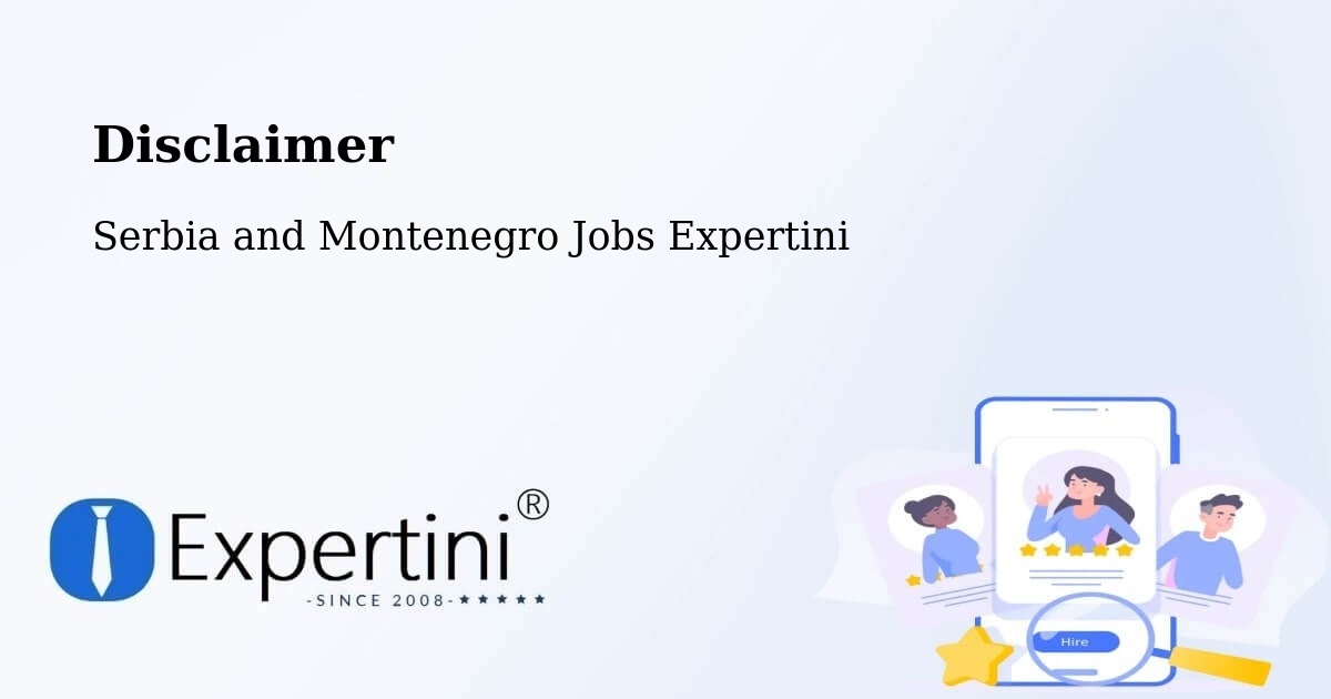 Disclaimer – Cornwall - Serbia and Montenegro Jobs Expertini